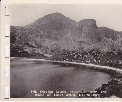 Shelter Stone Precipice vom Loch Avon Echtfoto Bildkarte 9x7cm sehr guter Zustand