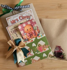 Gingerbread premade junk journal, scrapbook album, photo album