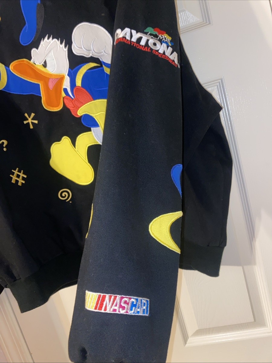 Disney Donald Duck NASCAR Racing Jacket Daytona 500 Men's XL