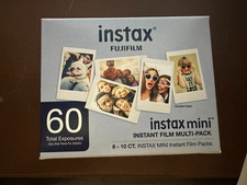 Fujifilm - instax mini 60 Total Exposures Instant Film Multi Pack - White