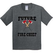 Inktastic Future Fire Chief Firefighter Youth T-Shirt Chef Firefighting Fireman