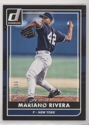 2016 Panini Donruss Black Border 4/199 Mariano Rivera #176 HOF fm0