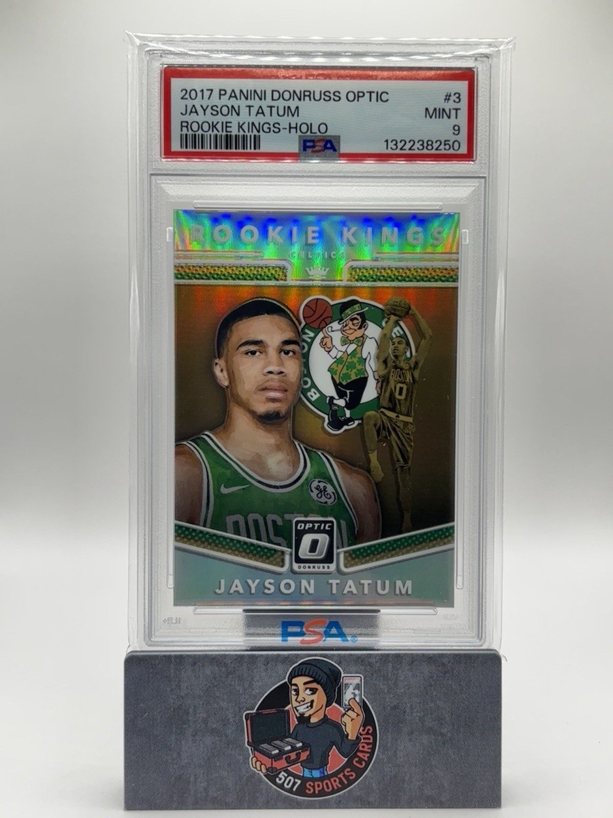 2017 Panini Donruss Optic - Rookie Kings Jayson Tatum #3 Holo Silver (RC) PSA 9