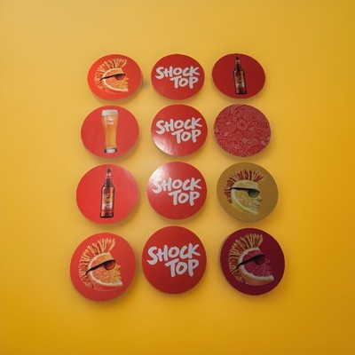 Variety Shock Top Craft Belgian White Wheat Beer Coasters 2010