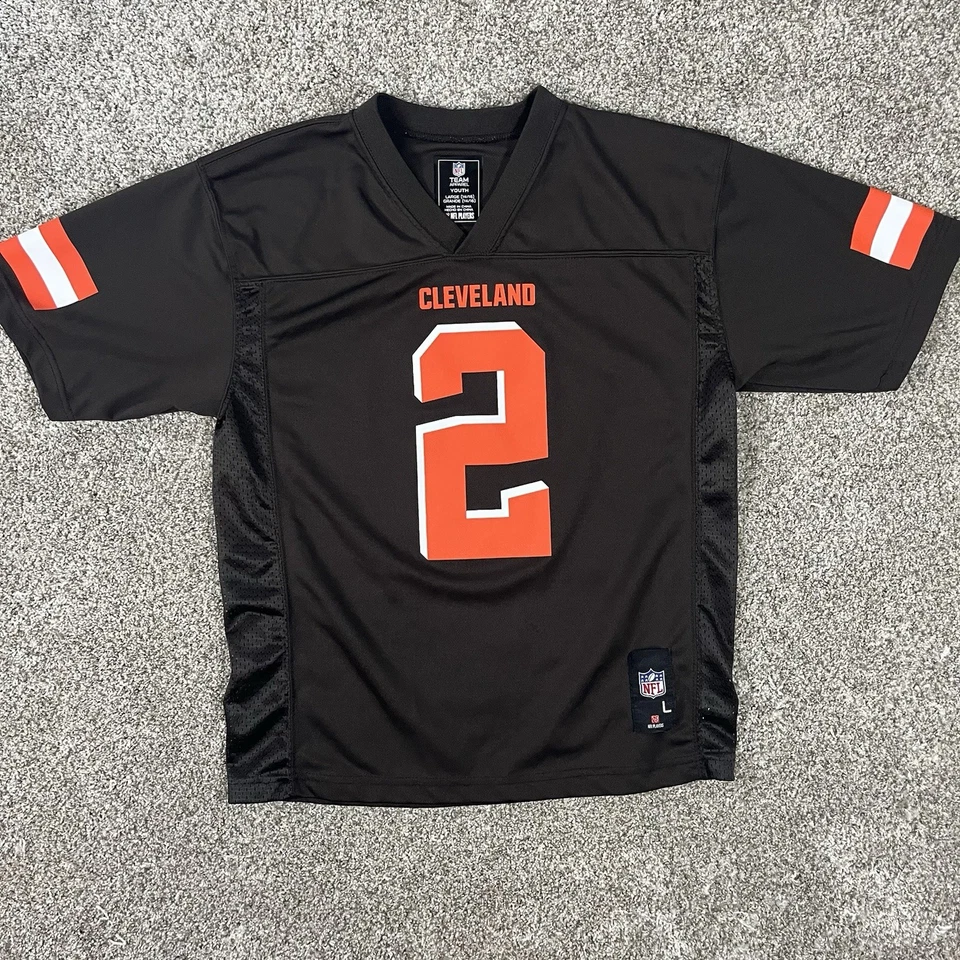 Camiseta deportiva de fútbol americano Johnny Manziel NFL Cleveland Browns talla juvenil grande Foto 2 de 4