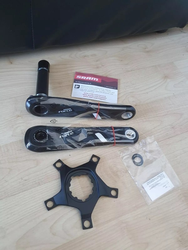 NEW Sram Force GXP 170mm 3 bolt carbon crank arms chainset * inc 110bcd spider *