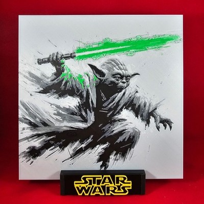 Sci-Fi Galaxy Character 3D Wall Art 8x8 Display Panel w StandHigh-quality