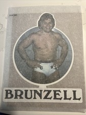 Jumpin Jim Brunzell AWA Wrestling Iron On T-Shirt Transfer Unused 10.5x8 1970s