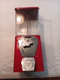 A&A OAK/Astro Vista Candy/Gumball Machine 25 Cent Incl Lock & key