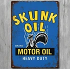 Skunk Oil Motor Oil 8 x 12 Vintage Novelty Metal Sign Made In USA