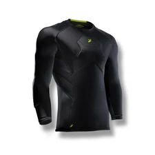 BodyShield Goalkeeper 3/4 Compression Shirt XRD Protection Black Men Youth Sizes