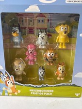 Bluey Neighborhood Friends 8 Figure Set Preschool Toys Brand New Sealed