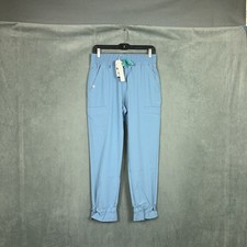 Figs Scrub Joggers Saumer Pants Fionlite High Waisted Womens Medium Cool Blue