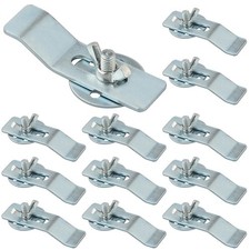 AOKLIT 12 Pcs undermount Sink Clips, Under Mount Brackets, Heavy Silver
