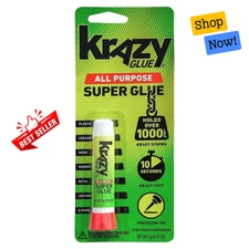 Superglue for Wood, Metal, Plastic & More, 2g Clear Adhesive