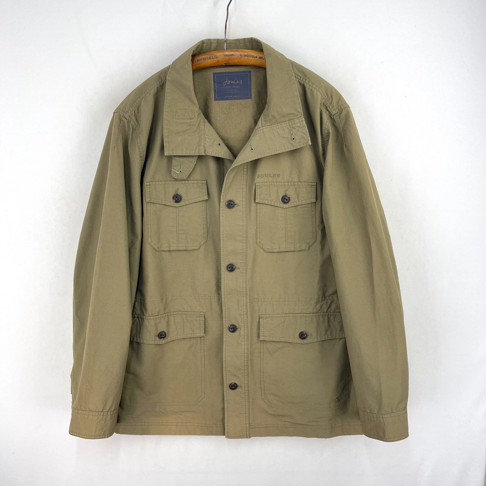 Joules Oakes Overshirt Jacket Mens XL Khaki Safari Field Utility Chore Shacket
Opens in a new window