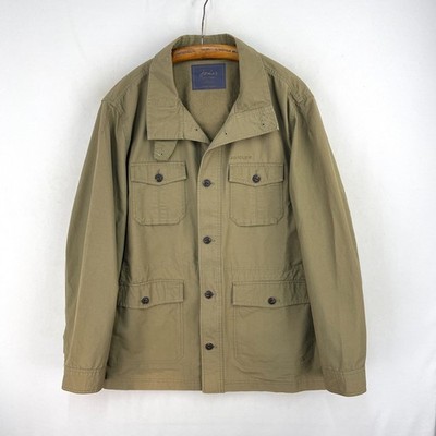Joules Oakes Overshirt Jacke Herren XL Khaki Safari Field Utility Chore Shacket