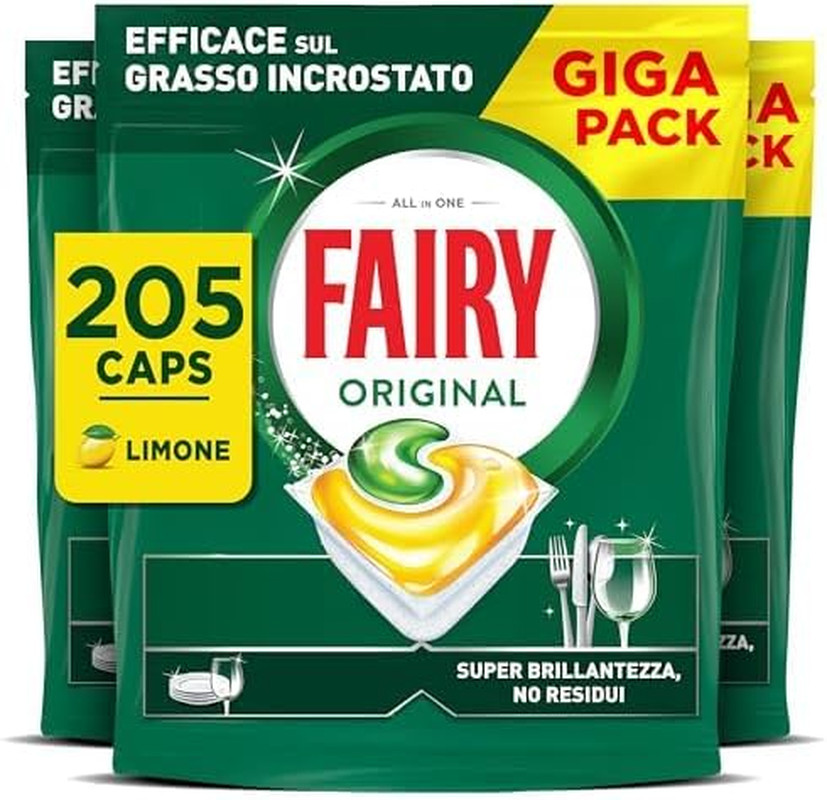Fairy Original 205 Capsule: Performance Professionali per Lavastoviglie