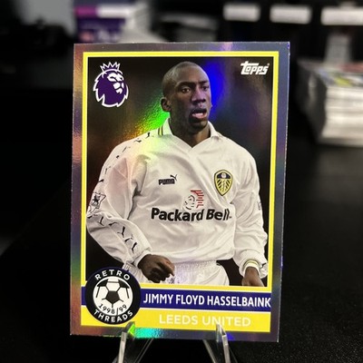 Jimmy Floyd Hasselbaink Retro Threads - Topps Premier League 26 - Leeds United