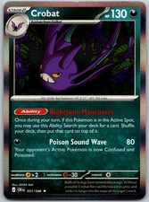 Crobat Holofoil Rare Chaos Rising [CRI - 051/086] - NM