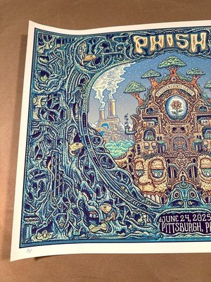 Phish Poster Pittsburgh 2025 Owen Murphy Signed AP Pererson Events