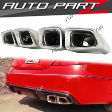 F&uuml;r Mercedes CLS C219 C218 W218 W221 S63 AMG Auspuffblende Endrohrblende Y Eckig