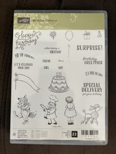 Stampin up Birthday Delivery Stamp Set  Dies Retired BRAND NEW 143660