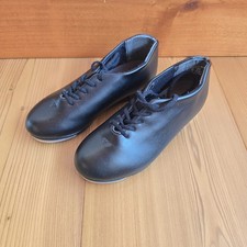 Capezio Tapster 443C Black Lace up Tap Shoes Size 11 M Child