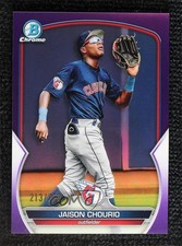 2023 Bowman Chrome Prospects Purple Refractor 213/250 Jaison Chourio #BCP-83 5ov