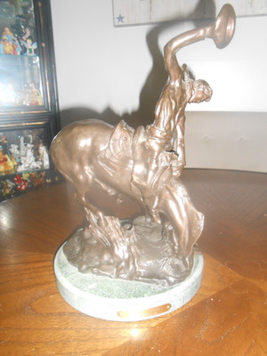 Charles Russell Bronze Sculpture-Bronco Twister