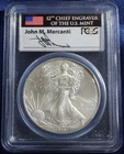 2013 American Silver Eagle PCGS MS70 First Strike John Mercanti Signed