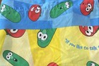 Vintage Veggie Tales Twin Top Sheet Religious Children's Bible
