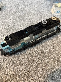 LEGO Creator Expert Maersk Train 10219 Mostly Complete Used W/ Instructions Rare
