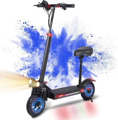 MARKENLOS Neu 2025 E-Scooter für Erwachsene 48V 18Ah 11"Offroad-Vakuumreifen mit Sitz