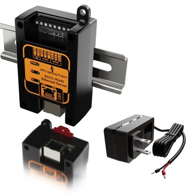 RS232 RS485 to Ethernet Converter | Dual Serial Device Server with Modbus TCP...