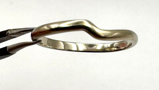 14K White Gold Wedding Band Size 6.75 Vintage Women's Fashion Unisex Bride Groom