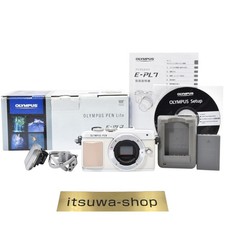 Olympus PEN Lite E-PL7 White Mirrorless Digital Camera Body Shutter count:13613