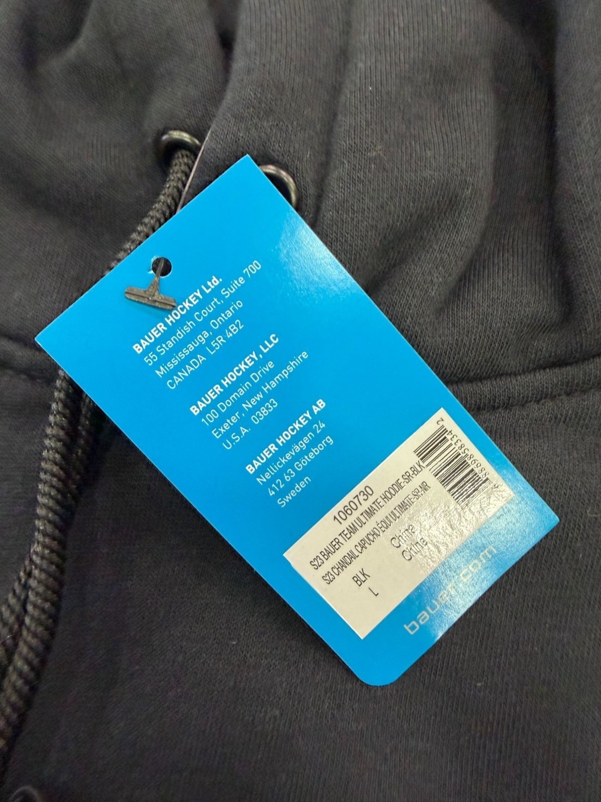 Bauer Core Black Performance Pullover Hoodie Swea… - image 2