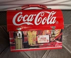 Coca-Cola Red Metal Lunchbox Vintage Bottle Graphics Soda Theme