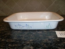 CORNING WARE PURPLE IRIS SHADOW LRG LASAGNA PAN A-21 OPEN ROASTER CASSEROLE DISH CORNING WARE PURPLE IRIS SHADOW LRG LASAGNA PAN A-21 OPEN ROASTER CASSEROLE DISH - Image 1