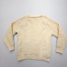 Forge House Knitwear Pure Wool Hand Loomed in Ireland Sweater Womens XL Heavy