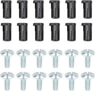 12Pcs Center Caps & 12Pcs Screws Kits Compatible with Bronco F150 Van,560-3026