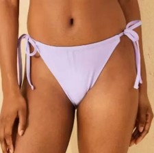 NWT Wild Fable Purple Side Ties Low Rise Cheeky Bikini Bottom Size XL