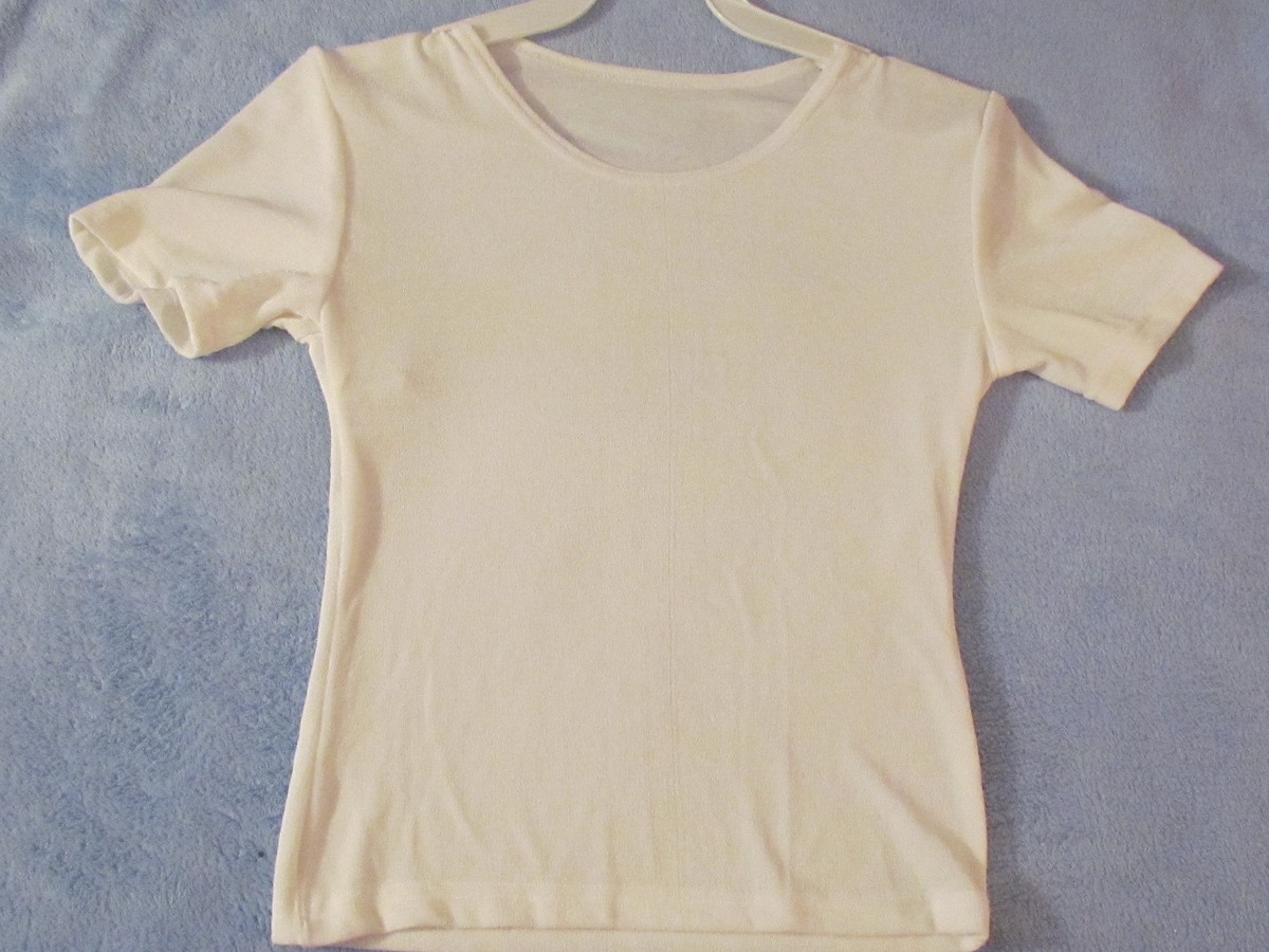 Mandee Junior White Short-Sleeve Top; Size Medium; New!