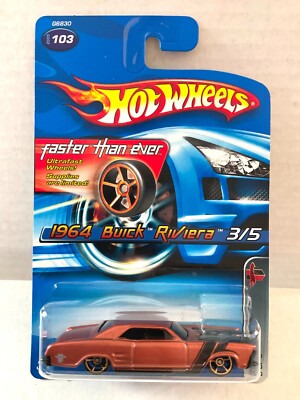Hot Wheels FASTER THAN EVER FTE - 1964 Buick Riviera 2005 Muscle Mania #103