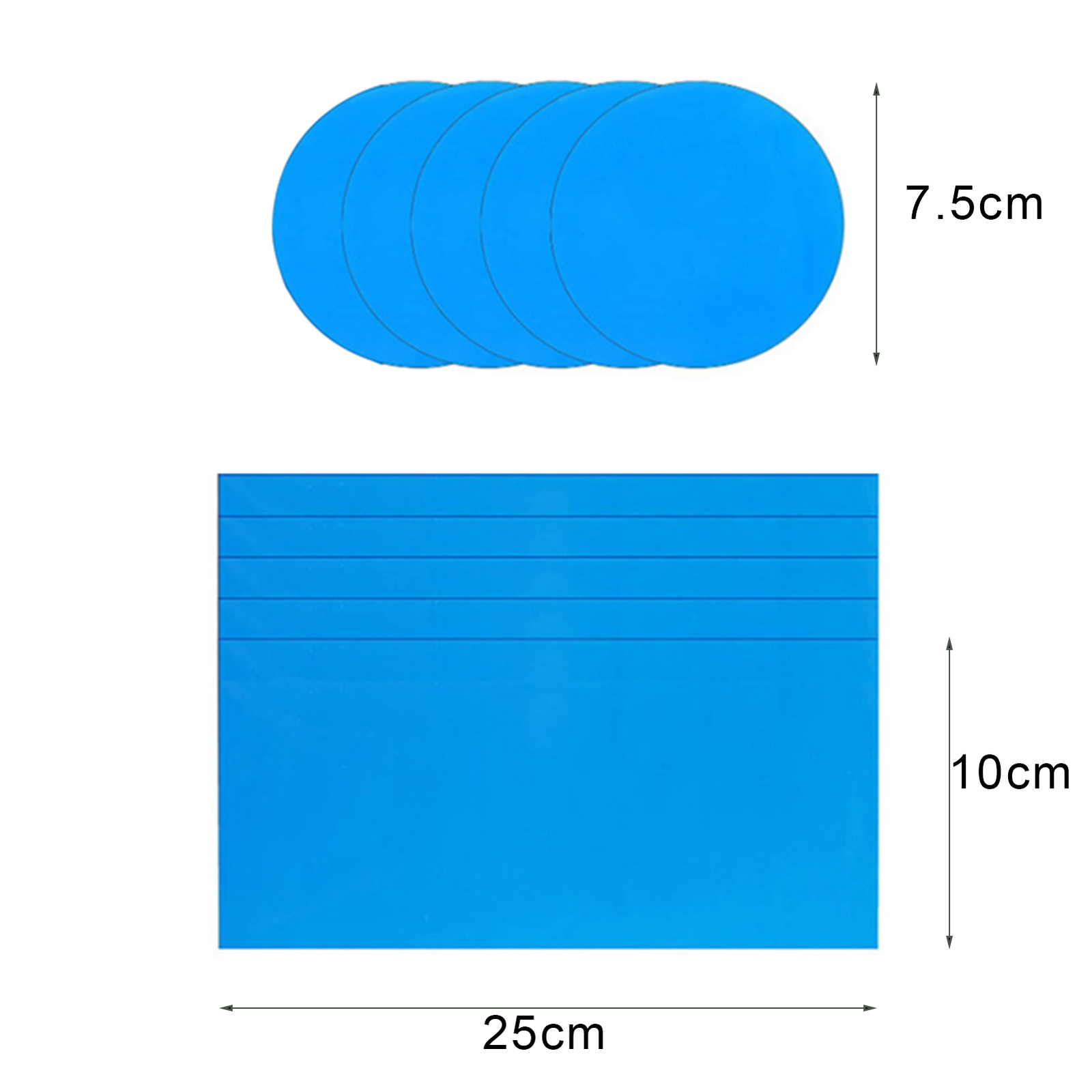 10pcs Repair Tape Smooth Easy Use Inflatable Boat Repair Sticker Tape