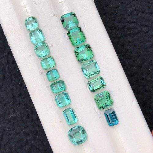 10 CT Natural Faceted Greenish blue Tourmaline loose Gemstone from Afghanistan - Picture 19 of 21