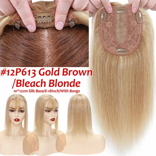 100% Echthaar Topper Toupet Extensions Clip In Remy Human Hair Toupee Haarteil l - Bild 38 von 84