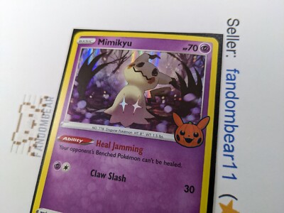 Mimikyu HOLO PIKACHU PUMPKIN STAMP PROMO card 081/189 Darkness