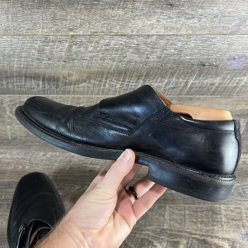 Johnston Murphy Monk Men's Shoes SZ 9.5 Black Leather Monk Buckle - Picture 11 of 20